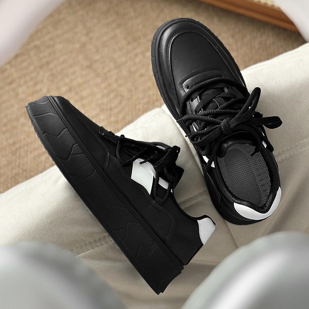 

Little white shoes men s summer 2025 new casual sports men s shoes youth white height-increasing versatile breathable board shoes 39