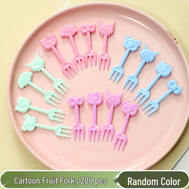 ZISIZ Disposable Fruit Fork Set