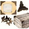 20pcs Antique Bronze Metal Corner Protectors,Latex-Free,Elegant Edge Guards for Boxes,Furniture,Shelves,Tables-Vintage Finish