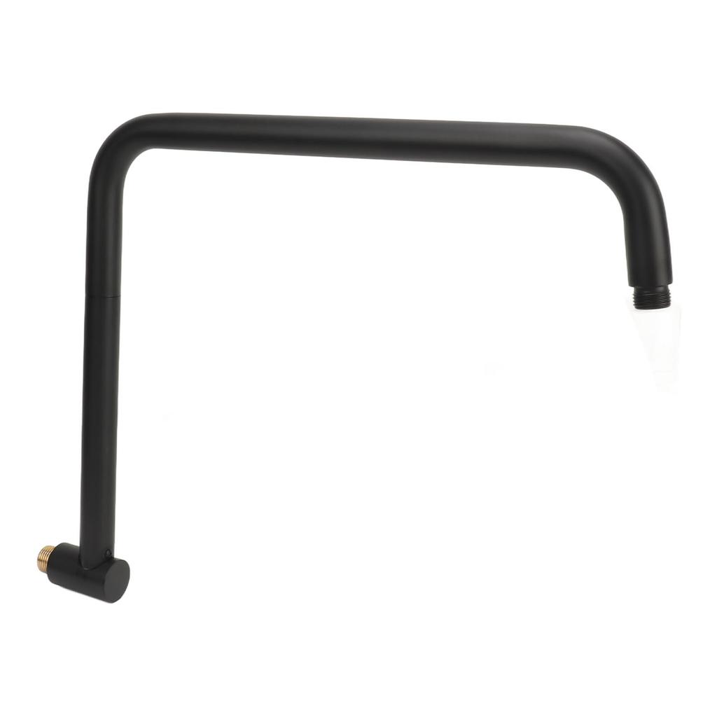 Duschkopfverlängerung mit Flansch S-förmiger Duscharm Wandhalterung Drehbare Edelstahldusche