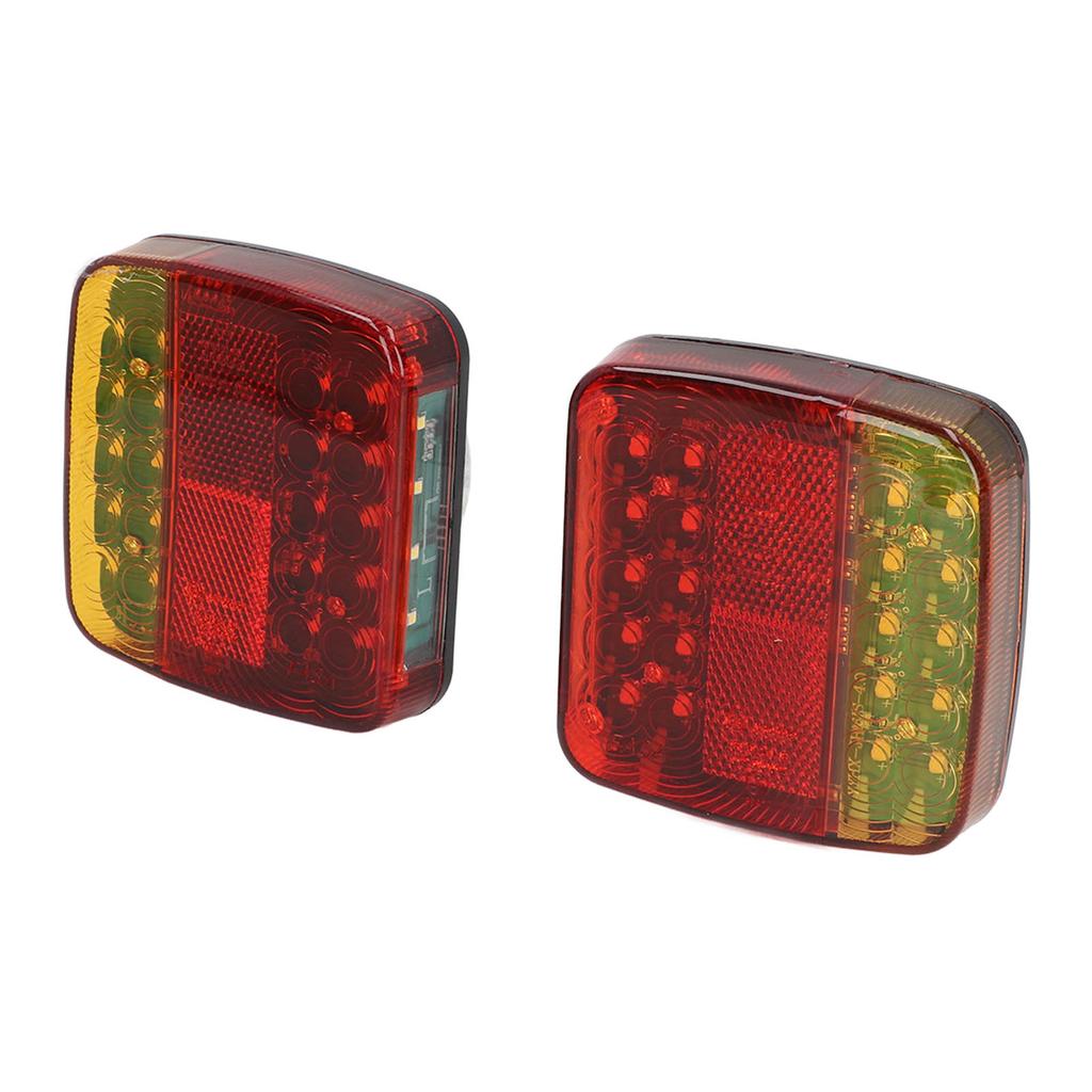 Square Trailer Lights Kit Wireless IP65 Waterproof Magnetic Trail Lights Red Yellow DC5V