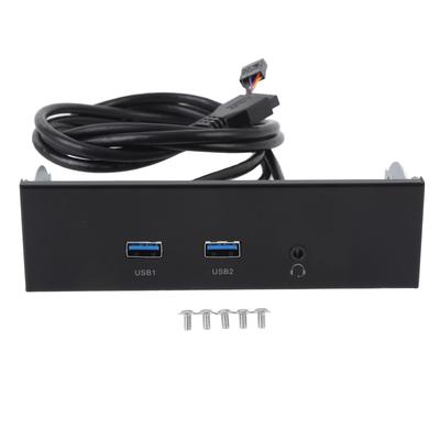 USB3.2 GEN1 Front Panel 5.25 Inch 3 Port 19 Pin Optical Drive Front Panel Hub Adapter for Win 7 8