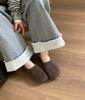 ~ Korean version of fashion bag head towing woolen material, inner height increase, comfortable external wear relief, new soft-soled women's slippers