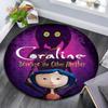 Coraline Cartoon Round Carpet Living Room Decorative carpetOffice Computer Chair Area Floor Mat Children Plush Play Mat