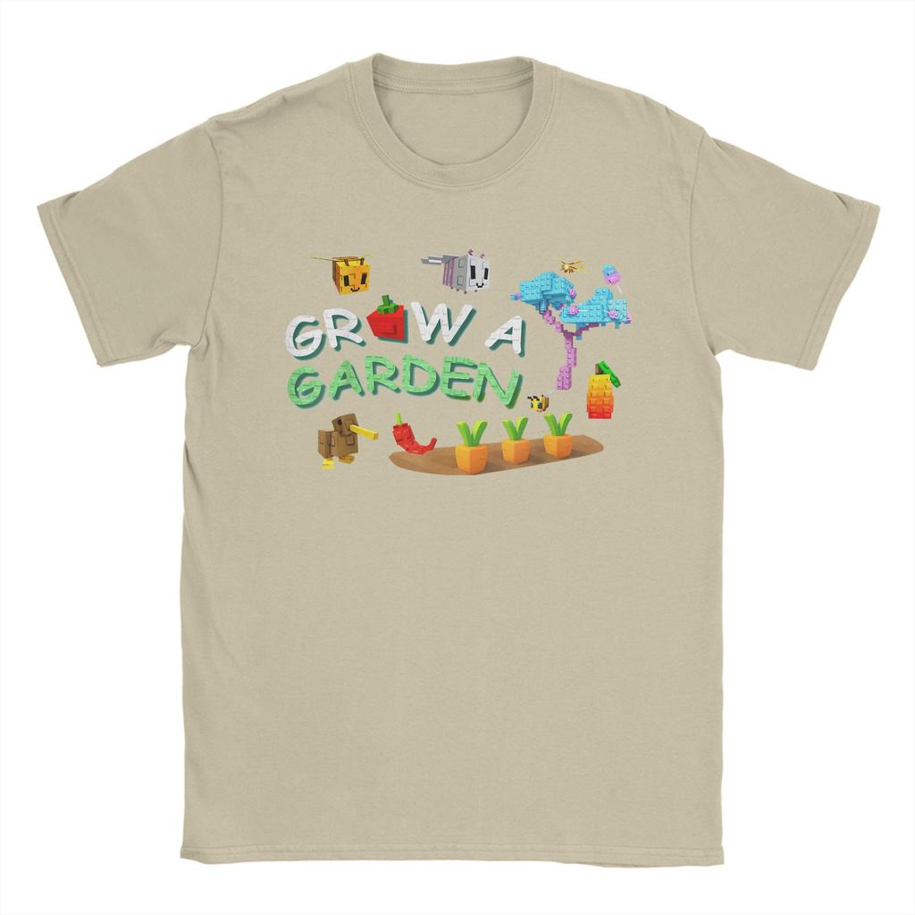 Grow A Garden T Shirt Men 100% Cotton Unique T-Shirt Round Neck  Tees Short Sleeve Clothes Gift Idea