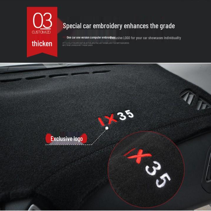Fengshen Yixuan Sunshade Dashboard Cover - Activated Carbon Light-Blocking Pad AX5