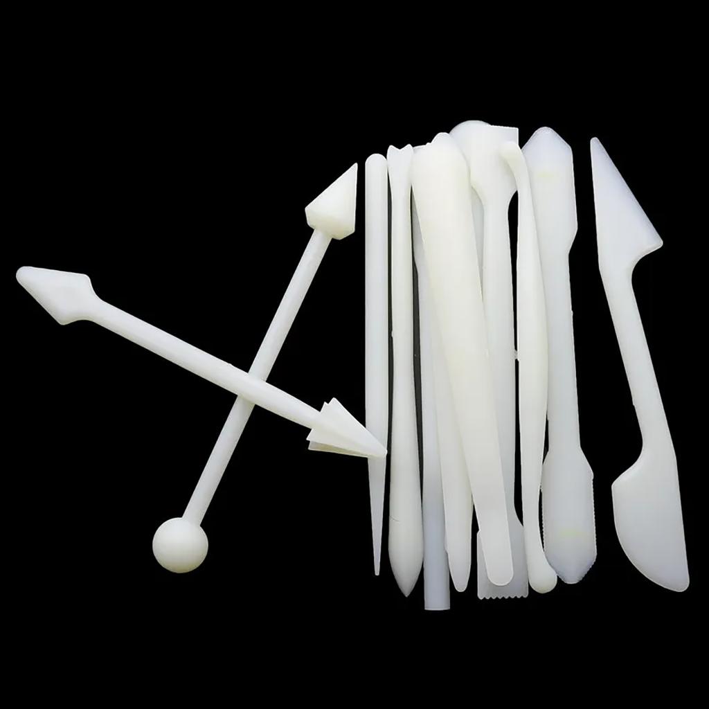 12Pcs 14Pcs Fondant Cake Carving Shaping Knife Smoother Sugar Craft Modelling Cutter Cake Pastry Carving Tool Cake Decor Tool