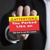 100pcs You Parked Like An Idiot Parking Cards Funny Car Bad Parking Cards Violation Stocking Stuffers Your Parking Sucks Cards