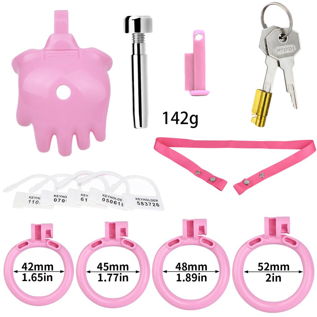 Men's CB Lock Resin Chastity Lock with Catheter Penis Lock Gay Cuckold Urethral Sex Toys BDSM