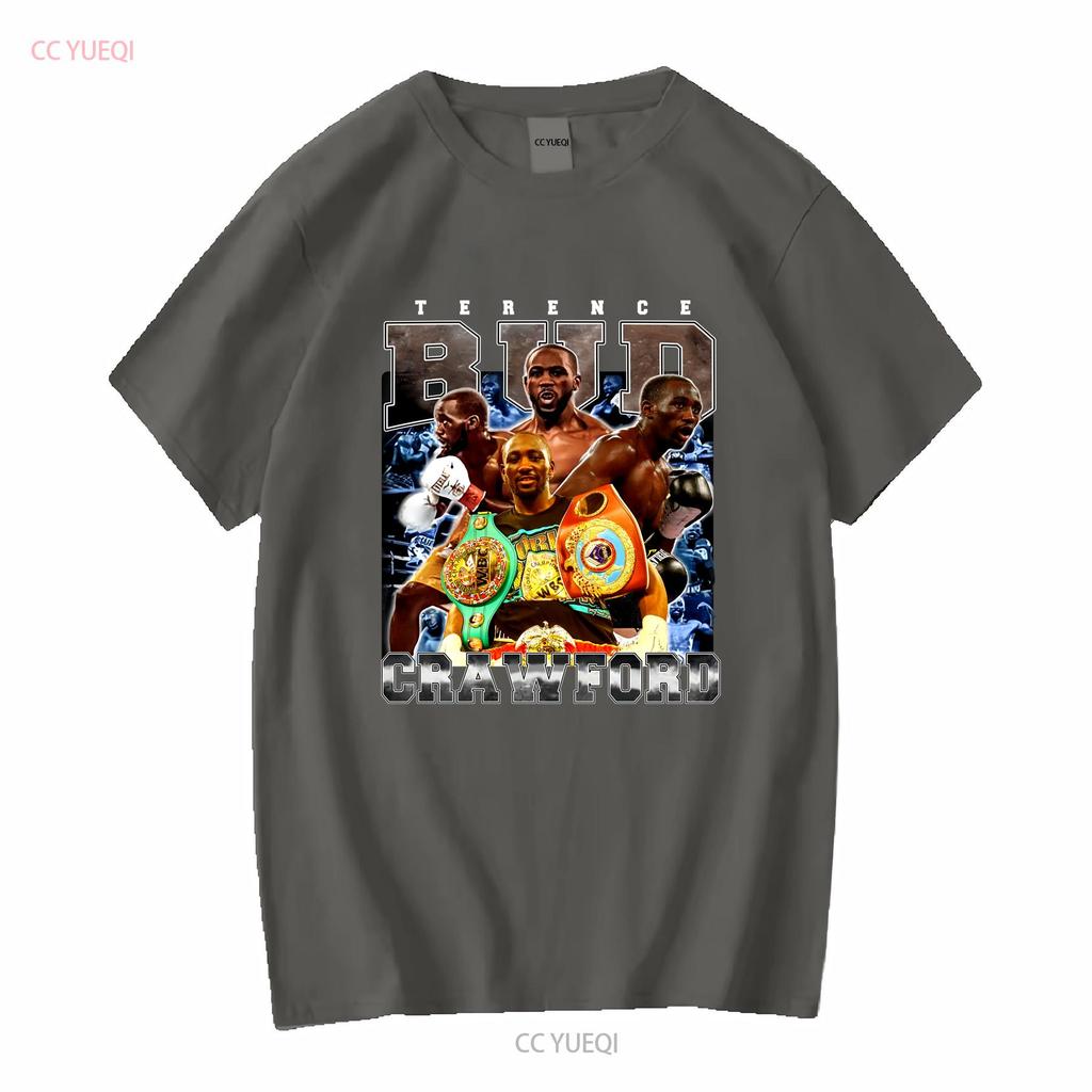 Terence Crawford T Shirt SweaT American Professional Vintage Washed Homme Fashion Soft Comfortable Streetwear Casual