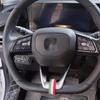 For Changan CS35 PLUS Accessories -2025 ABS CarbonFiber Car Steering Wheel Button Cover Trim Steering Wheel Control Sticker