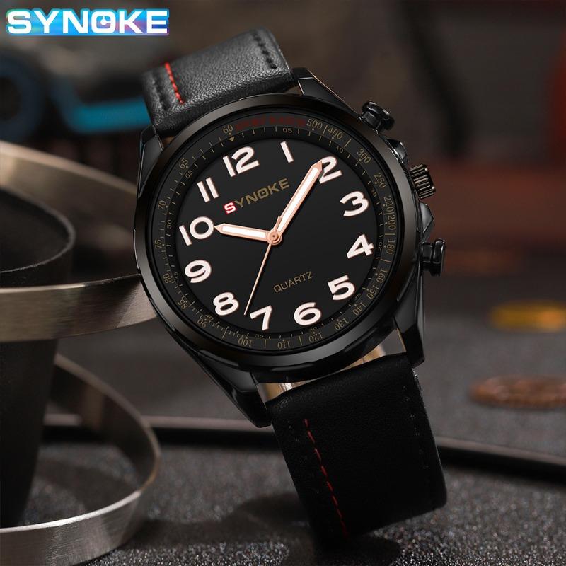 Top Brand New Men's Watch Sports Business Casual Multi-Scene Digital Dial Quartz Watch Belt Watch