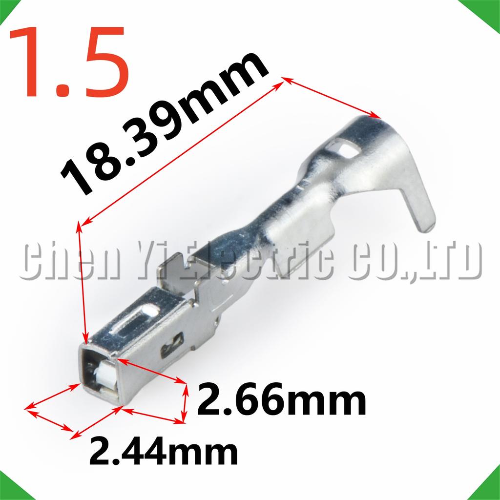 50 Pcs 1.5 mm Male or Female wire Crimp P For TP131-00100 TP135-00100 Sheath Automotive Connectors Wire harness Plug