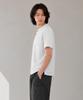 CUSTOMUS Men'S Lecture Single Henley Neck Short Sleeve T-Shirt Cxs26Mkrt502 Gry