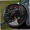 FUNOMOCYA Motorcycle High Accuracy Speedometer Black Metal High Odometer Motorcycle
