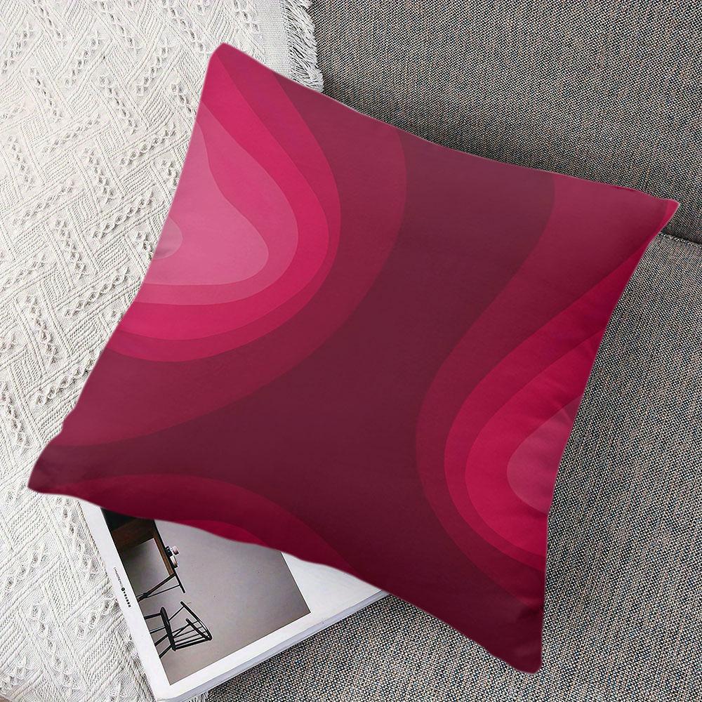 Blush Swirls Square Jacquard Pillow Cover for Sofa Office Waist Cushion Cover Home Decorative Pillowcase