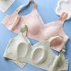 Rabbit Ear Lingerie for Women Thin and Breathable Gathered Bra Gathered Bra Double Breasted Bra No Steel Rims Plus Size Bra