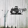 Custom Tractor Metal Wall Art for Farmhouse Decor Personalized Name Sign Gift