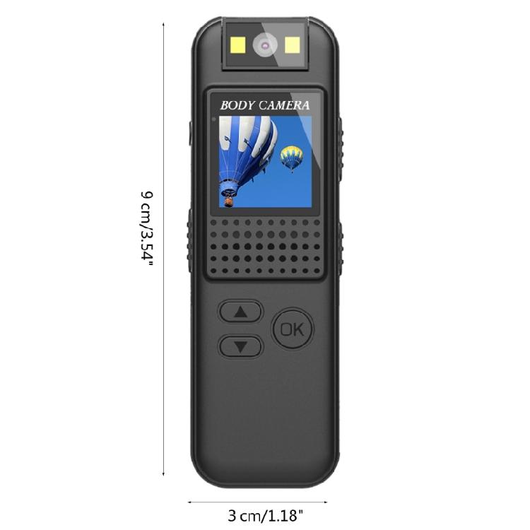 CS08 600mAh Battery Back Clip Video Camcorder Mini Body Camera for Work Offices