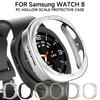 Coque pour Samsung Galaxy Watch 8 44mm Accessoires Protection d'écran Coque Bumper Coque Échelle Creuse Pour Samsung Watch 8 40MM