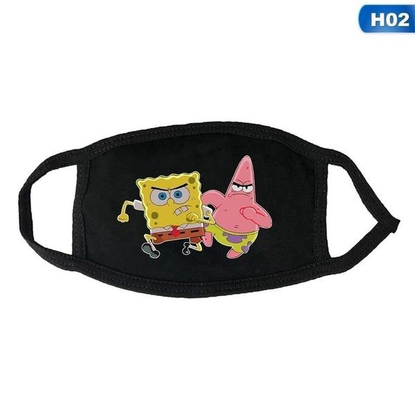 SpongeBob SquarePants Printed Mask, Washable and Reusable Dust Mask