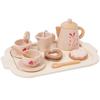 Children's Wooden Simulation Afternoon Tea Dessert Teapot Tableware Kitchen Tea Set Set Baby Puzzle Play Toy