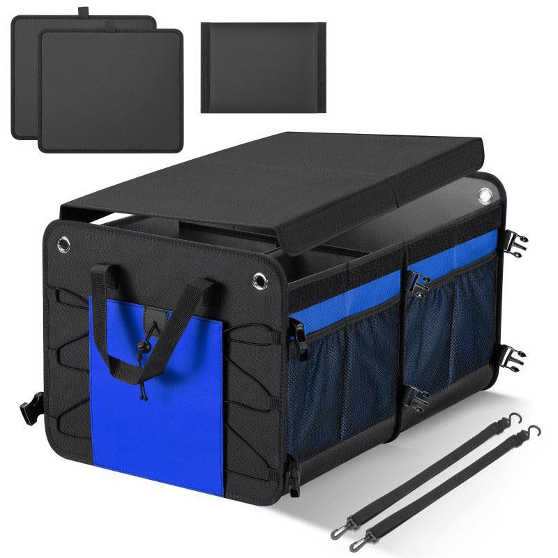 SUV Trunk Organizer Car Organiser Collapsible Multi-Compartment Storage Box For Car Accessories For Women Men Non Slip Bottom