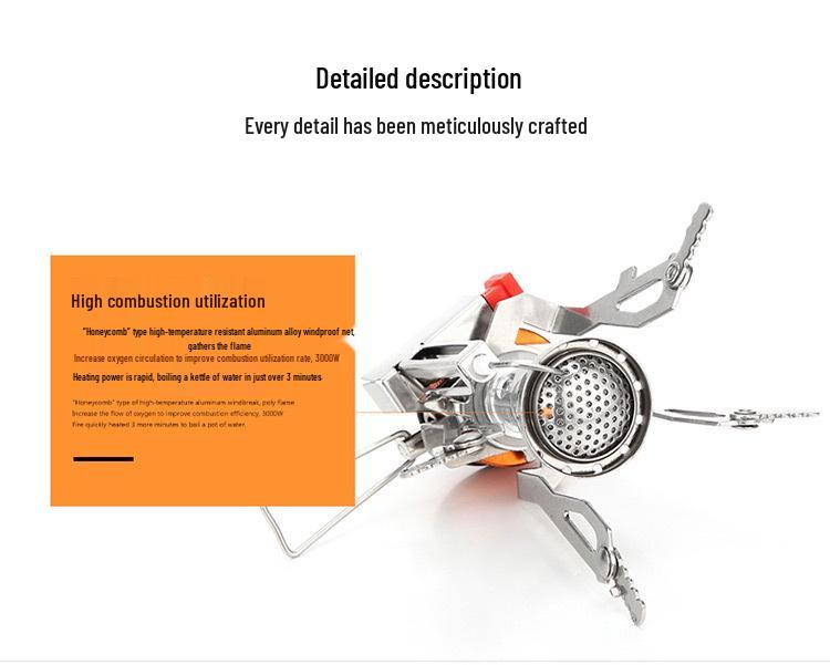 Portable Camping Stove with Electronic Ignition - Ideal for Picnics and Travel
