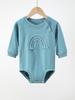 Newborn Girl's Long-Sleeve Cotton Jumpsuit for Summer