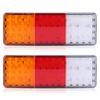 Akozon 12V Rear Tail Brake Reverse Waterproof Tail Light Indicator Lamp for Boat 2-Piece 75-LED Truck, Trailer,