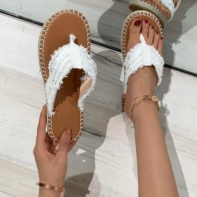 Infradito da Donna, Pantofole Piatte, Sandali da Spiaggia.