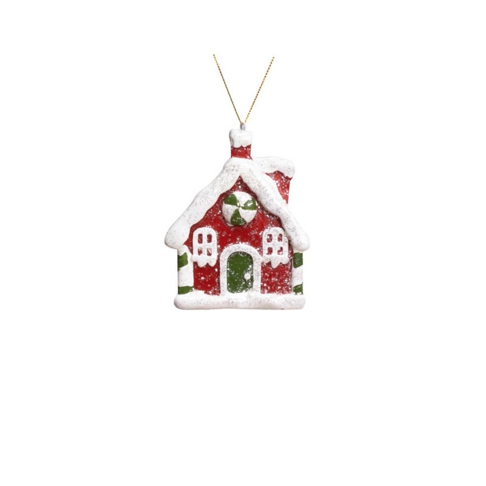 Snowflake Donut Christmas Tree Ornaments Small Christmas Decoration Resin Christmas Cottage  Party