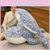 Adorable Plush Blue Whale Doll Soft Toy For Kids Birthday Gift And Cozy Pillow
