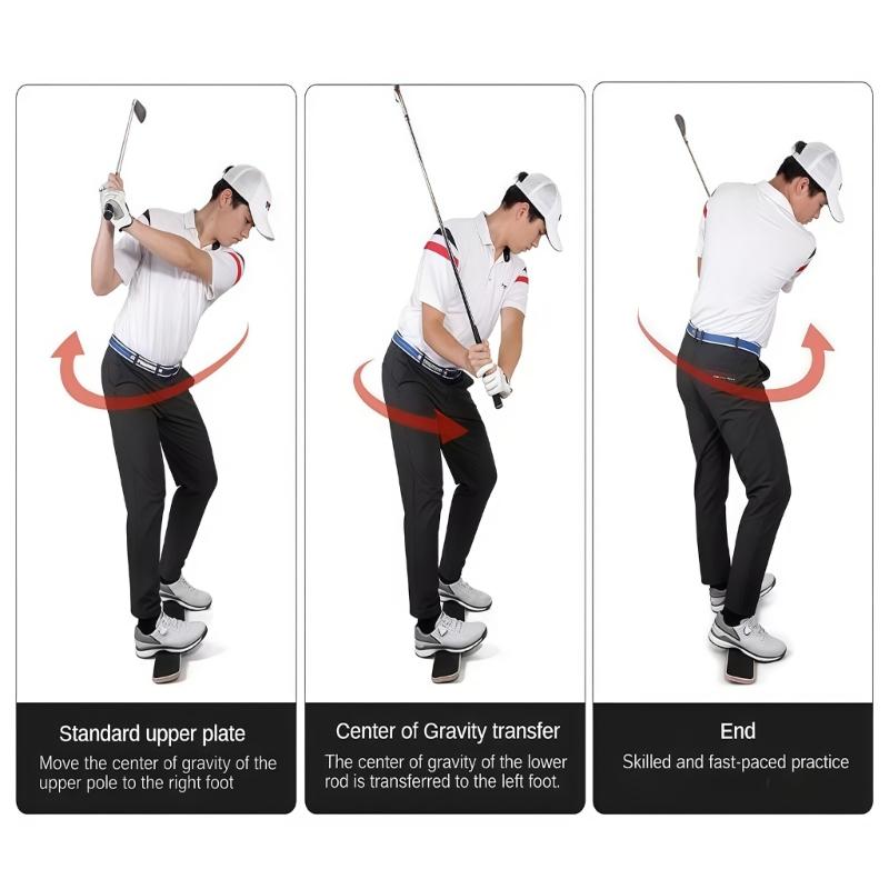 Permanent Golf Practice Tool Golf Weight Transfer Board for Developing Proper Movement and Body Rotation Methods