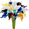Simulation Bouquet Mini Pu Calla Lily Wedding Home Decoration Flower Ornament Photography Prop Fake Flower