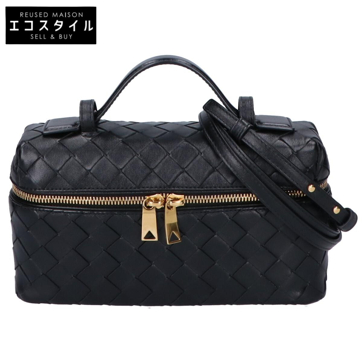 

BOTTEGA VENETA 789109V3IV18425 Bang Bang Intrecciato Vanity Case Shoulder bag blackUsed