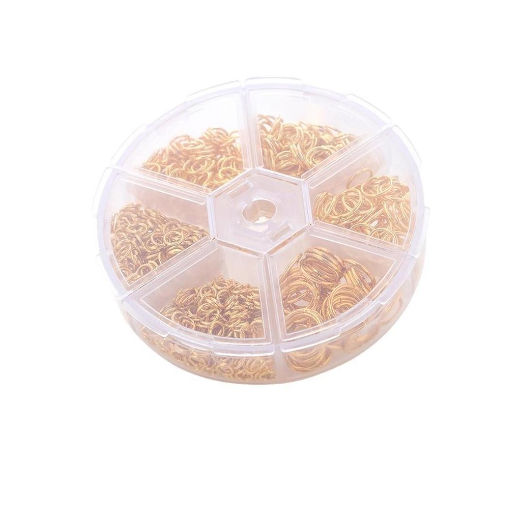 DIY Jewelry Making Kit: Single Loop Jump Rings & Ear Ornament Chains