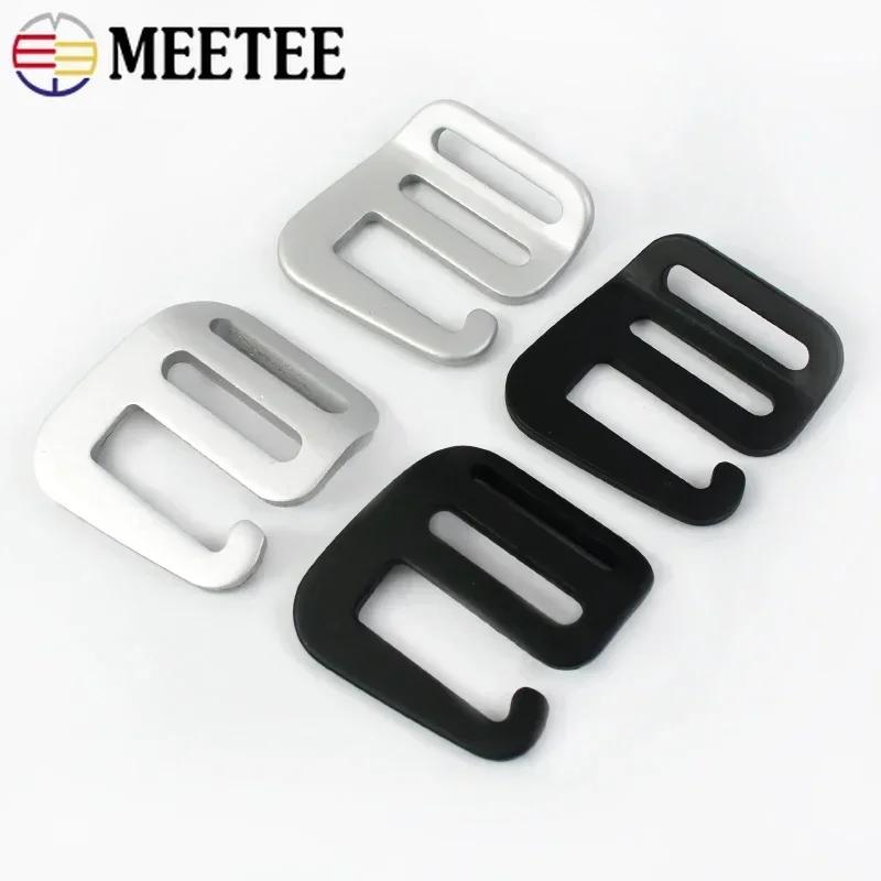 2-10 Pezzi Fibbie a Gancio a G Metalliche Meetee Fibbia a Tripla Regolazione Scorrevole 20/25mm Fibbia di Chiusura per Borsa Zaino Accessori Hardware per Nastri