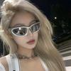 3PCS Millennium Future Technology Punk Sunglasses for Men and Women European and American Retro Sunglasses
