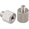 Adaptateur de vis CAMVATE 1/4" Femelle vers 3/8" Mâle et 3/8"-16 Femelle vers 1/4"-20 Mâle pour Trépied et Appareil Photo et Plaque/Adaptateur Rapide Laiton - 0910