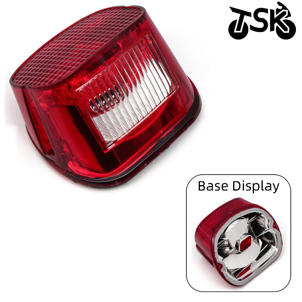 Tail Light Housing Brake Light Cover for Dyna Road King Electra Glide Classic Fat Boy Road Glide XL 883 XL 1200R Taillight Lens