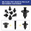 Plastic Rivets, 120Pcs Plastic Push Pin Clips Body Rivets Compatible With UTV ATV Motorcycle M6 M7 M8 Retainer Fastener Replace 7661855 Fits For