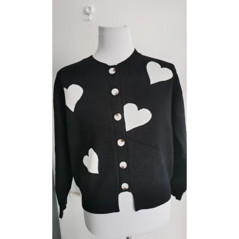 Women Loose Long Sleeve Single Breasted Knit Cardigan Sweater Outerwear