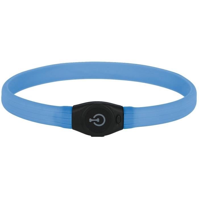 Collier LED - KERBL - Maxi Safe - 65 cm - 10 mm - Bleu