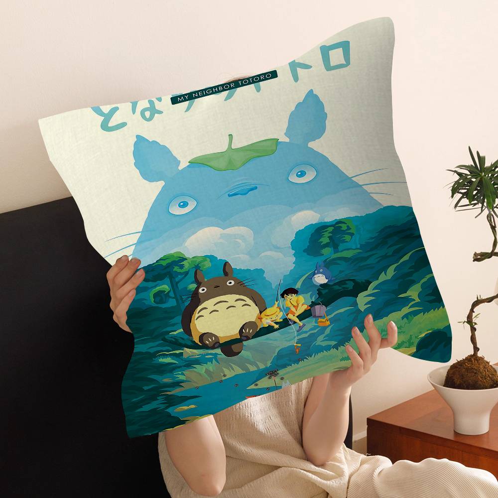 Anime M-Mein N-Nachbar T-Totoro Glücklicher Drache Kissenbezug Sofakissenbezug Heimzimmer Dekoration Kindergeschenk