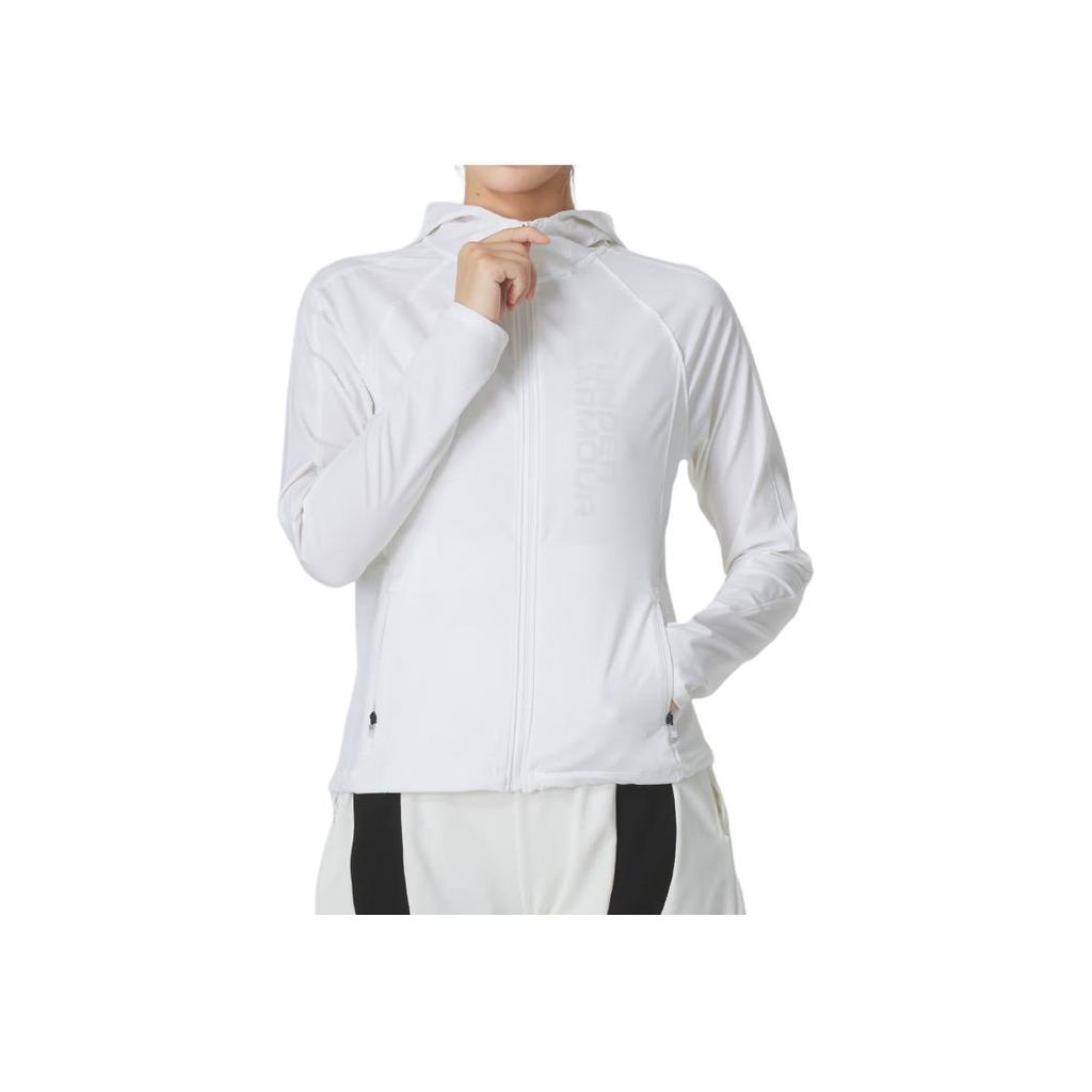 Under Armour Outdoor Casual Sports Long Sleeve Jacket Women Jacket White 1361384-100