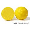 42.67mm Yellow PU Golf Training Balls Practice Balls for Beginners Pros High Quality Soft Surface Golf Balls Good Elasticity ZYF