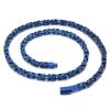 Cadena de eslabones de siete colores de 6 mm estilo vintage para hombre, collar pulido de acero inoxidable, HipHop Bizantino, amuleto colorido para hombre, joyería de Biker