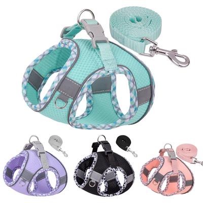Outdoor Walking Pincher Dog Harness and Leash Set for Small Medium Dogs Chihuahua Mascotas Vest Harnesses Pomerian Accessories
