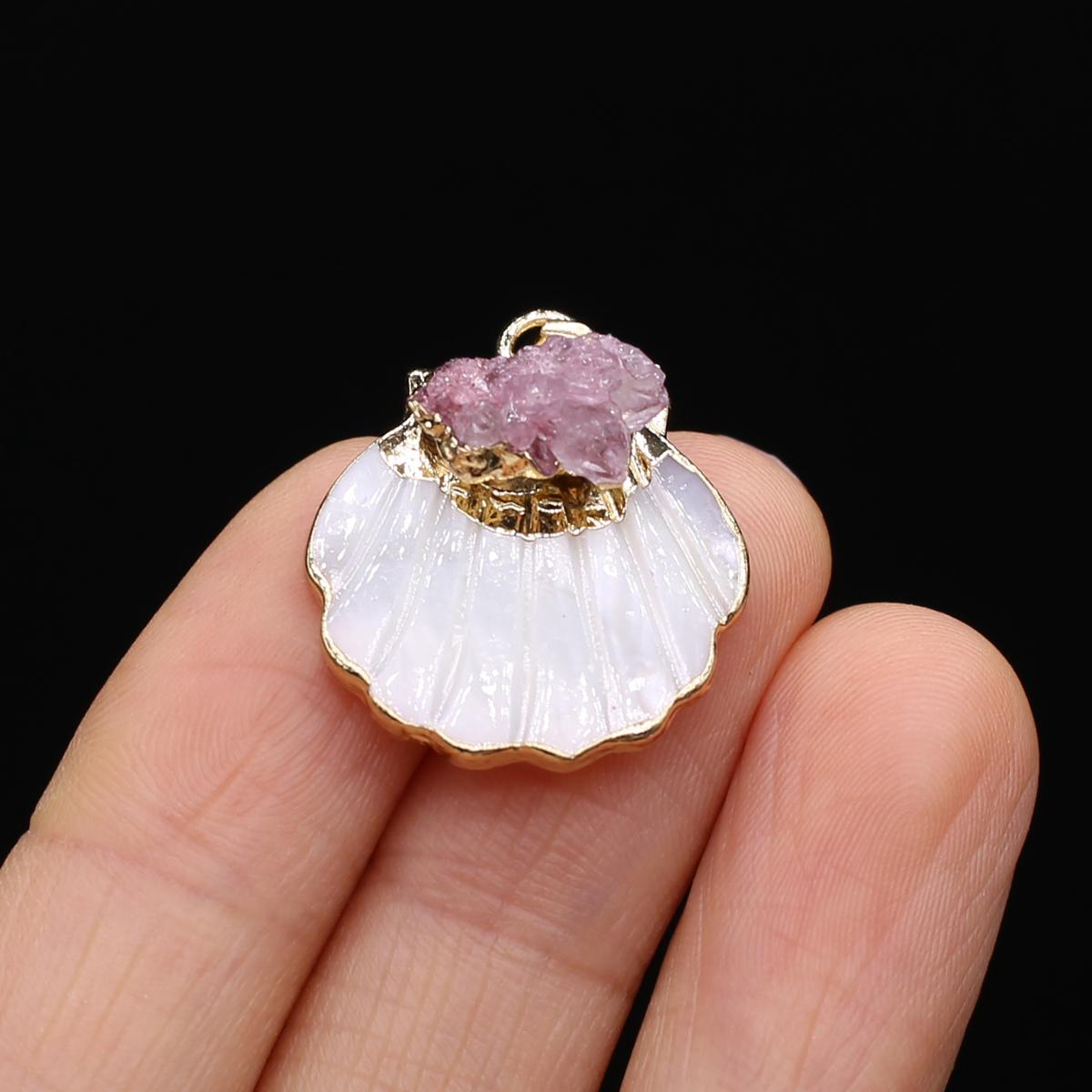 

Подвески из натуральных ракушек, перламутровые ракушки, подвески для изготовления ювелирных изделий, серьги, ожерелье, аксессуары, ремесла 20x23mm